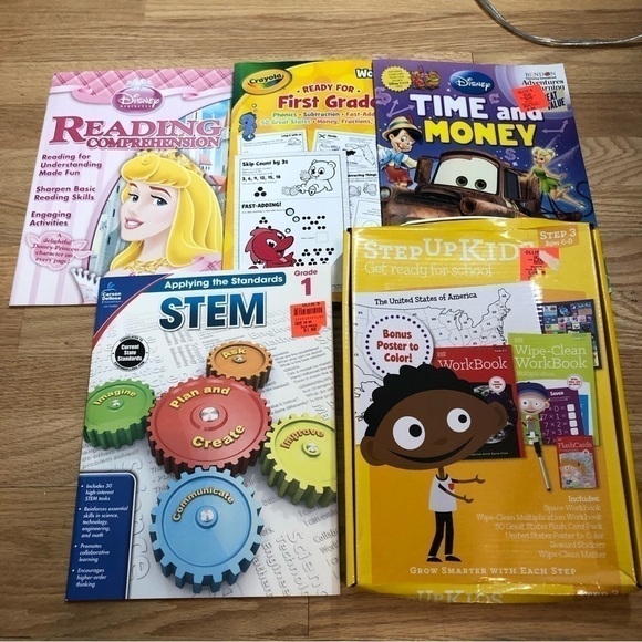 Homeschool Book Bundle 1st Grade Disney Princess Reading Comprehension STEM - Picture 3 of 8